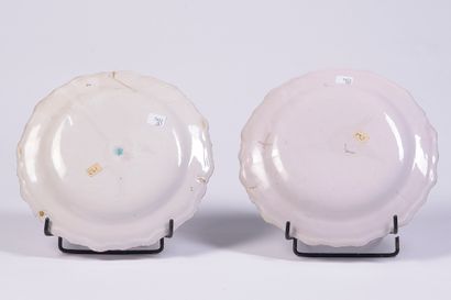 EAST OF FRANCE

Two earthenware plates with...
