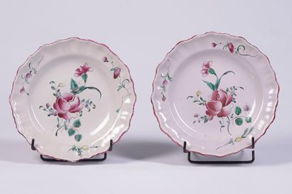EAST OF FRANCE

Two earthenware plates with...