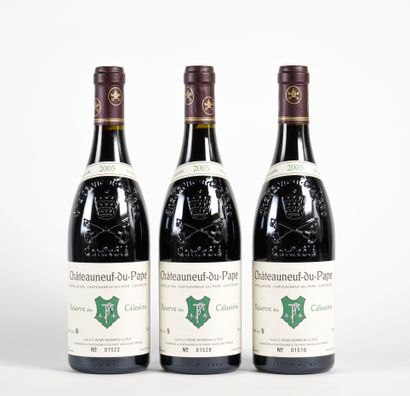 3 B CHÂTEAUNEUF DU PAPE RÉSERVE DES CÉLESTINS...
