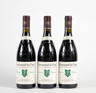 3 B CHÂTEAUNEUF DU PAPE RÉSERVE DES CÉLESTINS...