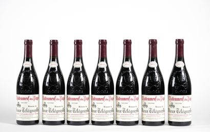 7	 B 	CHÂTEAUNEUF DU PAPE Rouge (Caisse Bois...