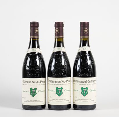 3 B CHÂTEAUNEUF DU PAPE RÉSERVE DES CÉLESTINS...