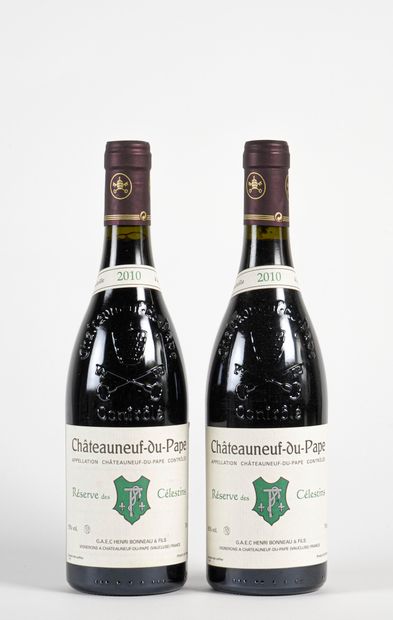 2 B CHÂTEAUNEUF DU PAPE RÉSERVE DES CÉLESTINS...