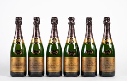 6 	B	 CHAMPAGNE BRUT CARTE OR (Caisse Bois)...