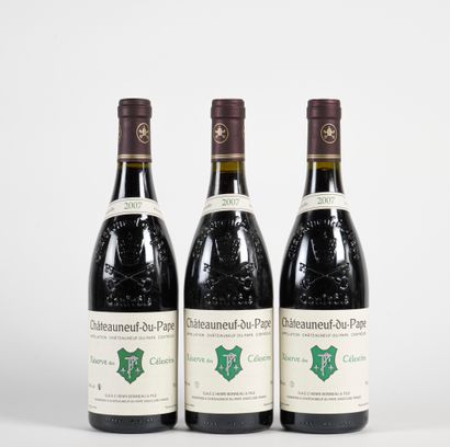 3 B CHÂTEAUNEUF DU PAPE RÉSERVE DES CÉLESTINS...