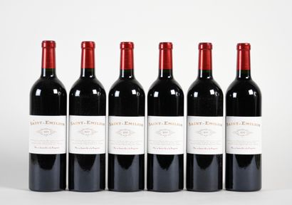 6 B SAINT-EMILION (Original wooden case)...