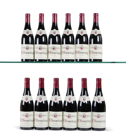 12 B L'HERMITAGE Red (original wooden case)...