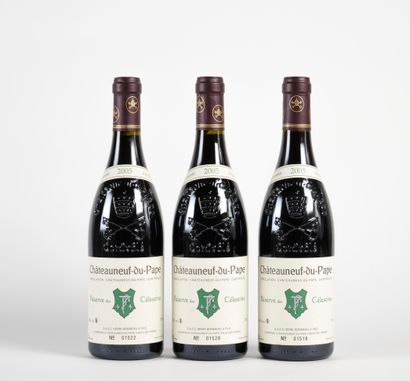3 B CHÂTEAUNEUF DU PAPE RÉSERVE DES CÉLESTINS...