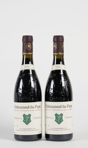 2 B CHÂTEAUNEUF DU PAPE RÉSERVE DES CÉLESTINS...