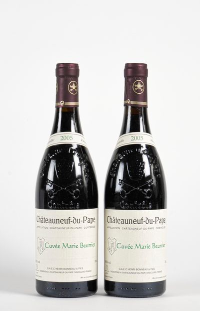 2 B CHÂTEAUNEUF DU PAPE CUVÉE MARIE BEURRIER...