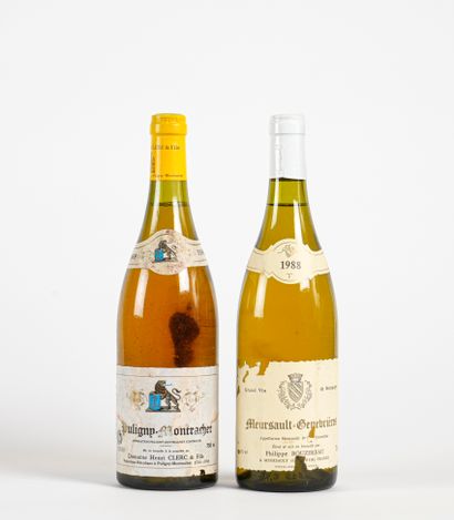 1 B MEURSAULT-GENEVRIÈRES (1er Cru) (e.t.a.)...