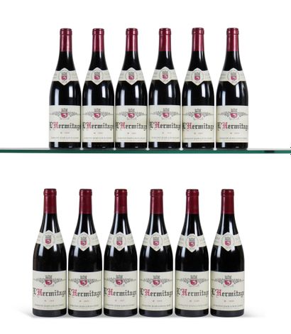 12 B L'HERMITAGE Red (original wooden case)...