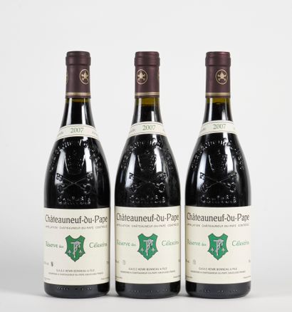 3 B CHÂTEAUNEUF DU PAPE RÉSERVE DES CÉLESTINS...