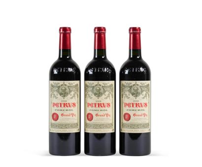 3 B PETRUS (original wooden case) Pomerol...