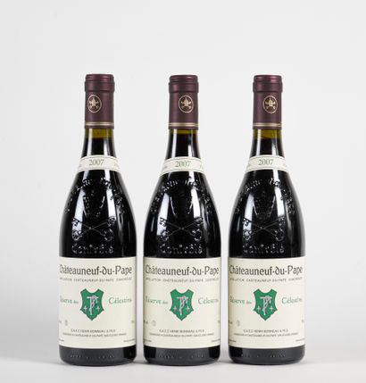 3 B CHÂTEAUNEUF DU PAPE RÉSERVE DES CÉLESTINS...