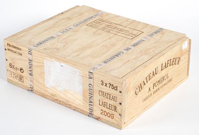 3 B CHÂTEAU LAFLEUR (original wooden case...