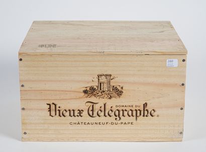 6 B CHÂTEAUNEUF DU PAPE White (original wooden...