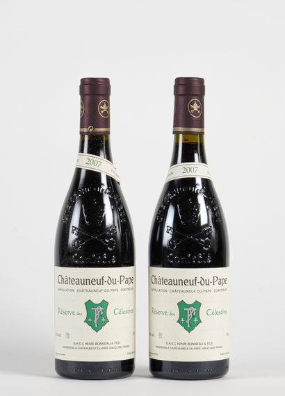 2 B CHÂTEAUNEUF DU PAPE RÉSERVE DES CÉLESTINS...