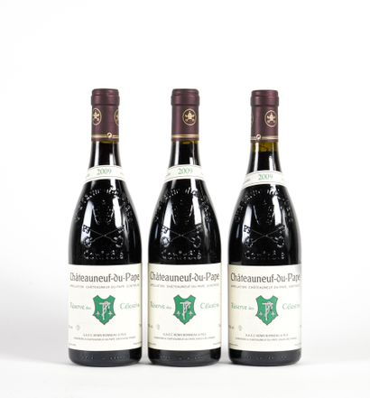 3 B CHÂTEAUNEUF DU PAPE RÉSERVE DES CÉLESTINS...