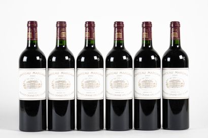 6 B CHÂTEAU MARGAUX (Dirty wood case) GCC1...