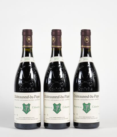 3 B CHÂTEAUNEUF DU PAPE RÉSERVE DES CÉLESTINS...