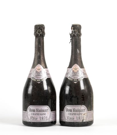 2 B CHAMPAGNE BRUT DOM RUINART Rosé (1 e.l.s;...