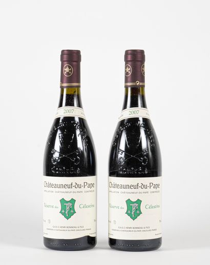 2 B CHÂTEAUNEUF DU PAPE RÉSERVE DES CÉLESTINS...