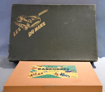 Les 24 h du Mans. 
Jeux avec plateaux, voitures...
