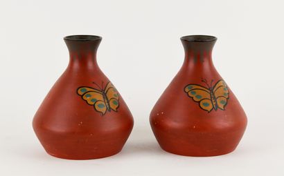 French work of the 1920s. 
Pair of ceramic...