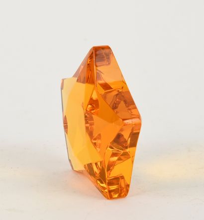 ROSENTHAL.
Five-pointed star in orange-tinted...
