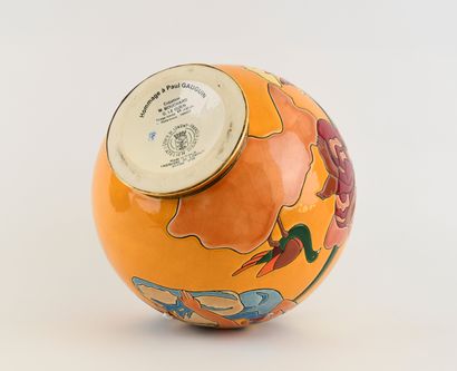 Paul GAUGUIN (1848-1903), after and LONGWY.
Ceramic...