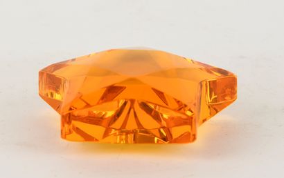 ROSENTHAL.
Five-pointed star in orange-tinted...