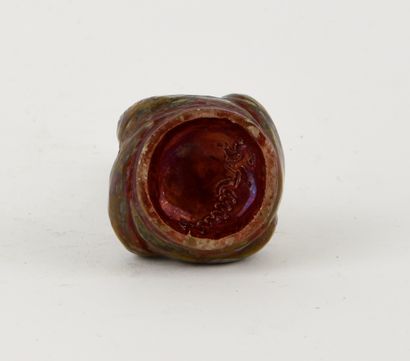 SAINT AMAND.
Stoneware soliflore with iridescent...