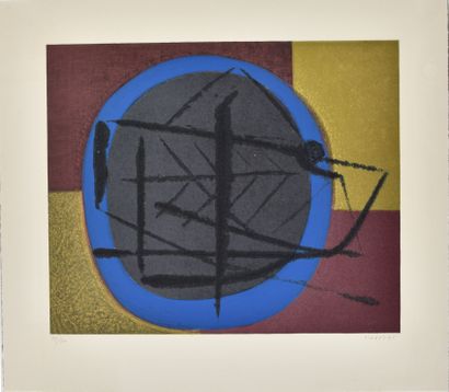 Jean PIAUBERT (1900-2002) 
Composition 
Color...