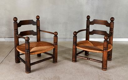 Charles DUDOUYT (1885-1946).
Pair of low...