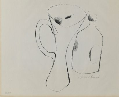 Julius BISSIER (1893-1965). 
Stillleben mit...