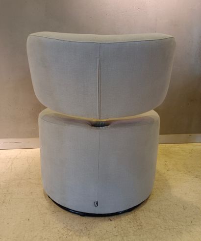SITS.
Caleido Mokka chair in grey cotton...