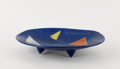 VALLAURIS, circa 1960.
Ceramic bowl with...