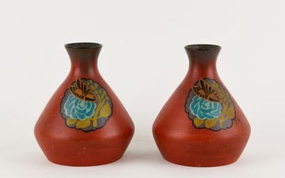 French work of the 1920s. 
Pair of ceramic...