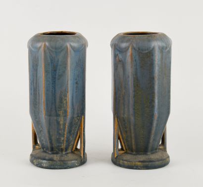 PIERREFOND, attributed to.
Pair of glazed...