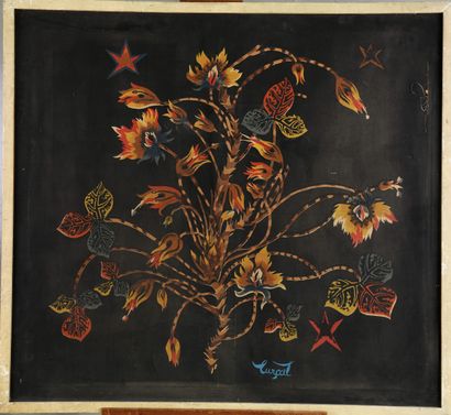 Jean LURÇAT (1892-1966), after.
Field flowers.
Printed...
