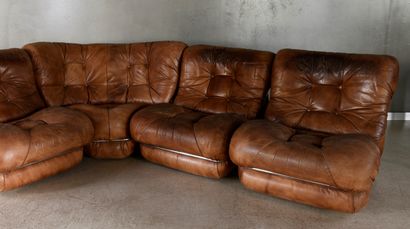 ITALIAN WORK FROM THE 1970S.
Modular sofa,...
