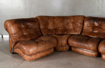 ITALIAN WORK FROM THE 1970S.
Modular sofa,...
