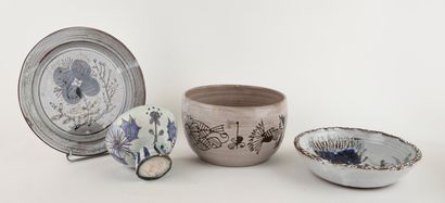 Albert THIRY (1923-2009).
White glazed ceramic...