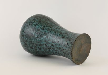 ACCOLAY.
Meiping ceramic vase with blue and...