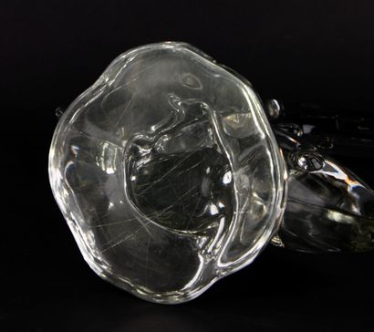 Sturgeon in molded pressed glass. 
20th century....