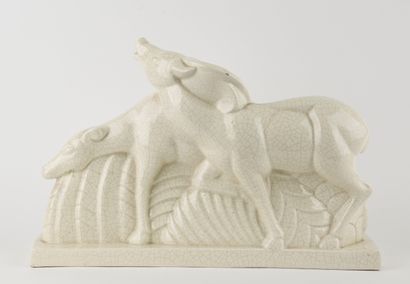 SAINT CLEMENT.
Ceramic subject with cracked...