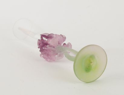 DAUM France.
Champagne flute in crystal and...