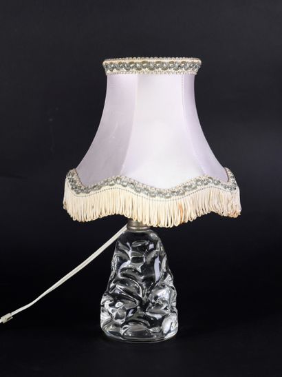 BACCARAT.
Conical crystal lamp base with...