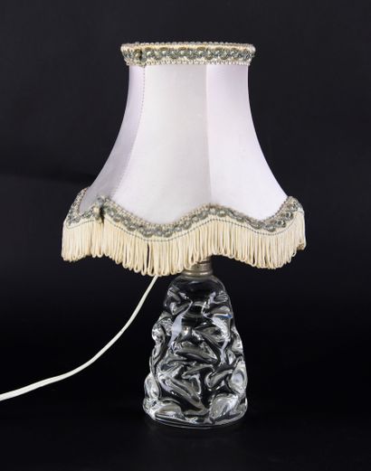 BACCARAT.
Conical crystal lamp base with...